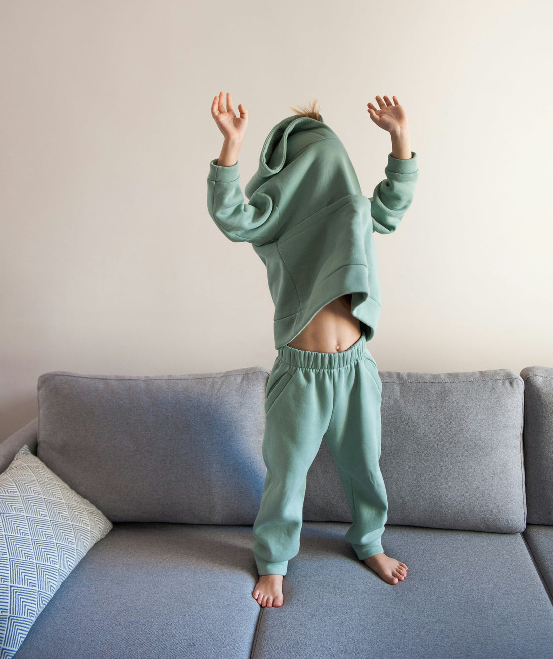 Matching Sweatshirt and Jogger Sets for Young Children