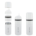 MILK & WATER All in One Baby Bottle & Baby Formula Dispenser On The Go, 9oz - Keeps Water Warm & Formula Fresh - Baby Formula Mixing Bottle with Anti Colic Nipple - Leak-Proof - 3+ Months (White)
