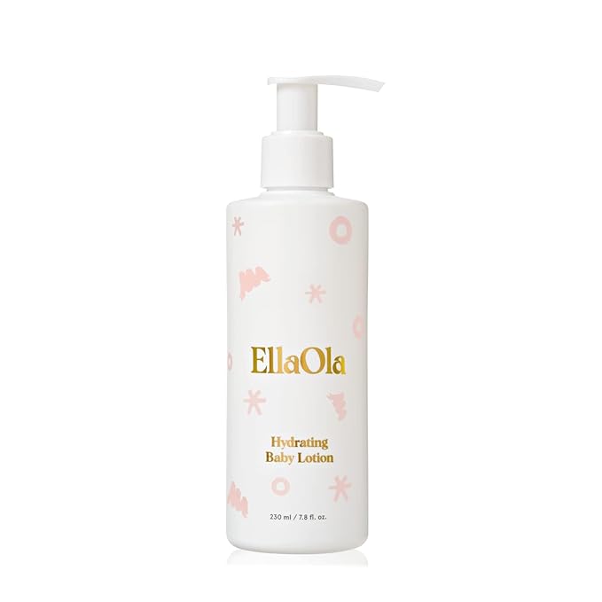 ELLAOLA Soothing Baby Lotion for Dry, Eczema Prone & Sensitive Skin with Jojoba Oil + Squalane - Moisturizing, Nourishing Lotion for Newborns, Babies & Kids, Fragrance Free | 7.8 fl. oz.