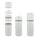 MILK & WATER All in One Baby Bottle & Baby Formula Dispenser On The Go, 9oz - Keeps Water Warm & Formula Fresh - Baby Formula Mixing Bottle with Anti Colic Nipple - Leak-Proof - 3+ Months (Green)