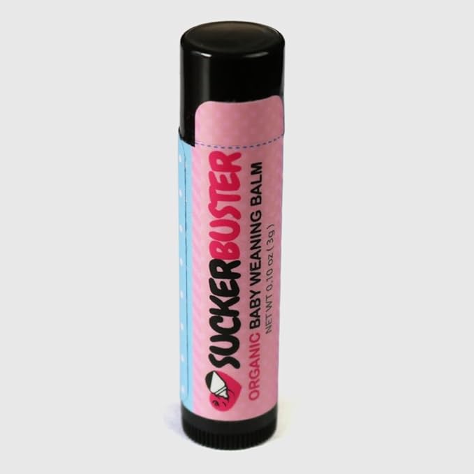 SUCKERBUSTER Baby Breastfeeding Weaning Balm Stick - 10oz, Organic Nipple Cream in Balm Stick - Postpartum Essentials, Stop Breastfeeding Essentials