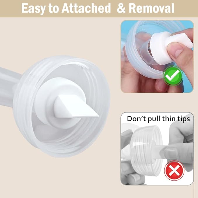 4pack Breast Pump Parts, 2pcs 15mm Flange and 2pcs Duckbill Valves for Spectra/Motif Luna/Amada MYA Breast pumps Parts, for Spectra S2 S1 9 Plus Parts, Replace to Spectra Flange Spectra Duckbill Valve