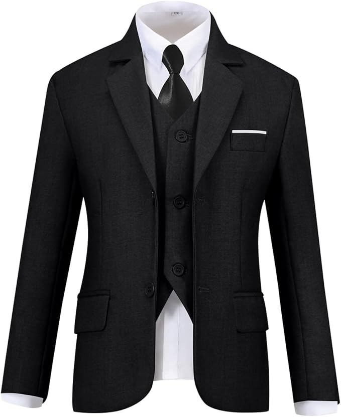 Visaccy Boys Suits Slim Fit Dress Clothes Ring Bearer Outfit