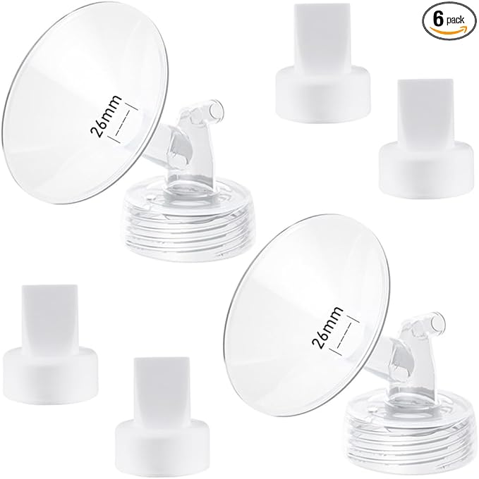 26mm Flange and Duckbill Valve Compatible with Spectra S1 Spectra S2 Spectra9 Plus Synergy Gold Breast Pump, Spectra Pump Parts S2 Parts S2 Accessories Replacement