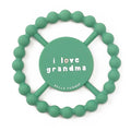 Baby Teether by Bella Tunno, Silicone Teethers for Babies 3-6 Months, 6-12 Months, Baby Toys, Pacifier, Teething Relief, Boys, Girls, I Love Grandma