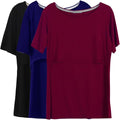 Smallshow Women's Maternity Nursing Tops Short Sleeve Breastfeeding Clothes
