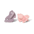 RaZbaby RaZberry Silicone Teether Pacifier – Teething Relief for Infants, Food-Grade, Hands & BPA Free, Natural Berrybumps Fruit Texture for Sensory Development, Freezable, 2-Pack - Lavender & Pink