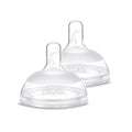 Playtex Baby NATURALATCH Comfort Wide Neck Nipples for Babies 0+ Months, Slow Flow (2 Count), Feeding Essentials for Newborn and Breastfeeding Babies