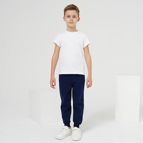 3 Pack Boy's and Girl's Fleece Pull on Jogger Sweatpant with Pockets and Drawstring 2-13 Years