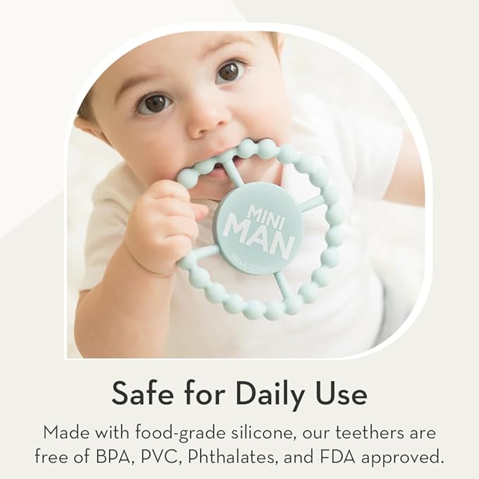 Baby Teether by Bella Tunno, Silicone Teethers for Babies 3-6 months, 6-12 months, Baby Toys, Pacifier, Teething Relief, Boys, Girls, Little Lady