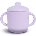 6 Months+ Sippy Cups with Handles,Small Silicone Sippy Cups Leak Proof 5oz,No Spill Sippy cups for Toddlers (Soft Lilac)
