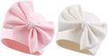 Bamery Newborn Baby Girl Hat Cotton Baby Bow Beanie Preemie Hats Spring Infant Hats for Girls 0-12 Months