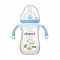 Baby Bottles, Weighted Straw Toddler Milk Bottles with Non-Slip Handle, Size + Variable Fast Flow, 12+ Months, BPA-Free, Blue/1Pack/9oz