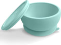 Octopod Silicone Baby Suction Bowl With Lid - Toddler & Baby Bowls, Baby Food Containers, Spill Proof Bowls For Toddlers, Suction Baby Bowls With Lids, Food Grade Silicone Bowls For Babies (Blue)