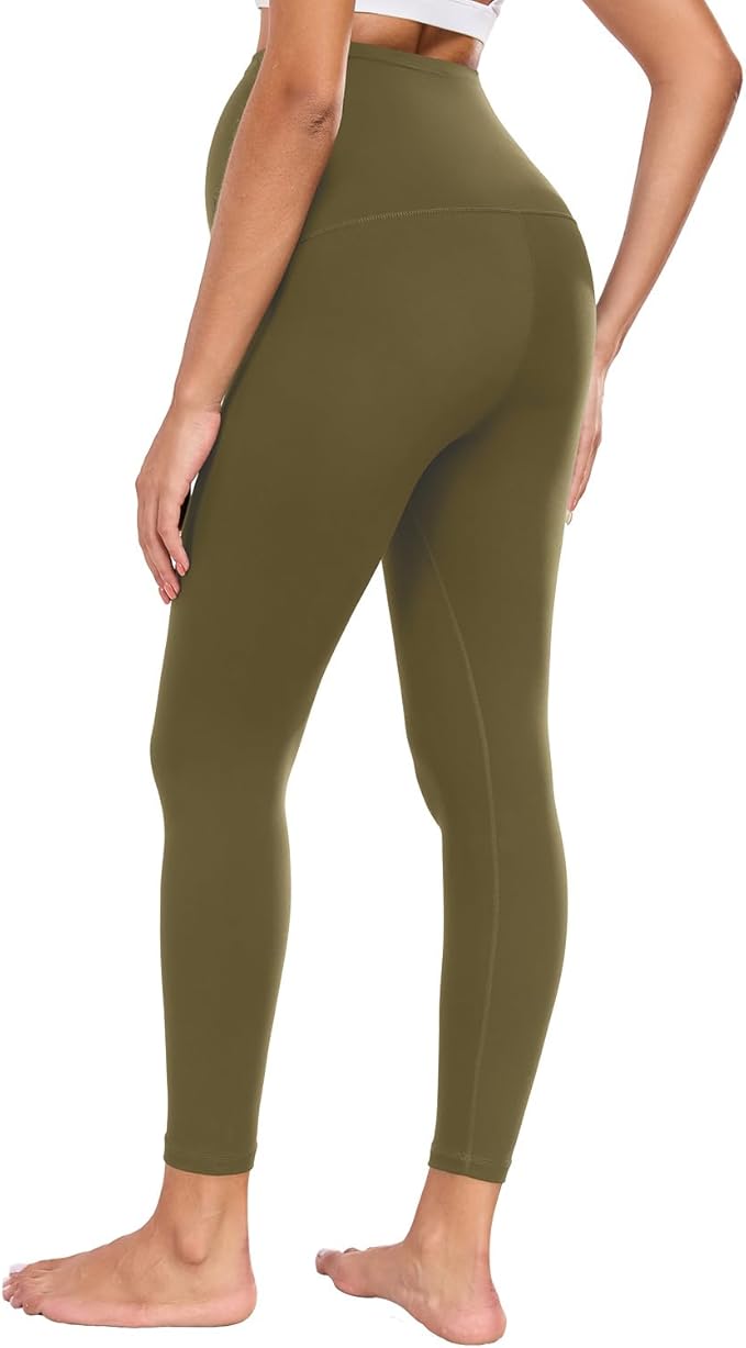wirarpa Women's Maternity Leggings Over The Belly Pregnancy Yoga Pants Buttery Workout Activewear 25"