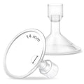 Maymom MyFit 14 mm Small Shields, Compatible with Medela Breast Pump Parts- PersonalFit, Freestyle, Harmony, Maxi, Flex Connector, Connect to Widemouth/Narrow Connector, 2pcs