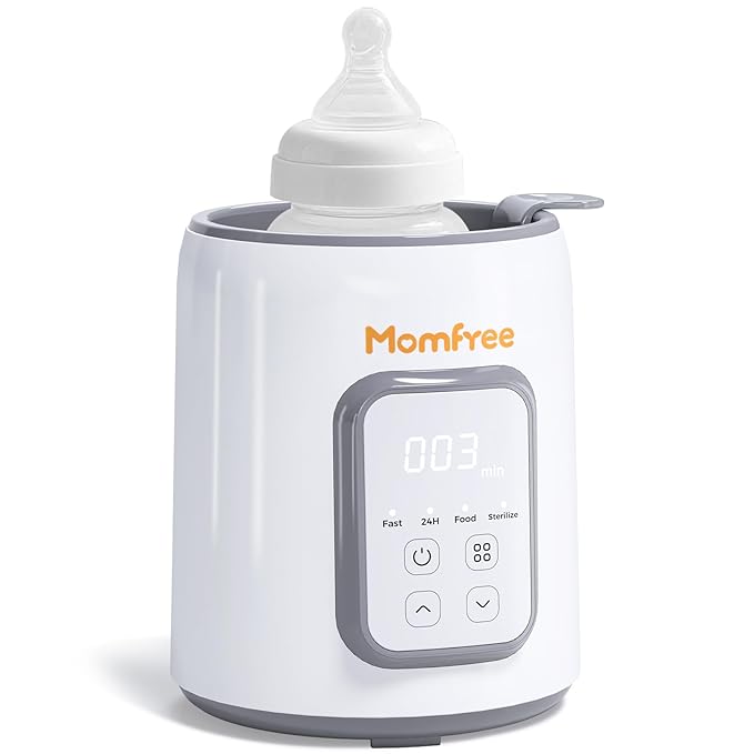 Bottle Warmer,8-in-1 Fast Baby Bottle Warmer for Breastmilk and Formula,Milk Warmer with Accurate Temperature Control and Automatic Shut-Off,Multifunctional Bottle Warmers for All Bottles (Grey)