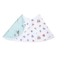 aden + anais Burpy Bib; 100% Cotton Muslin; Soft Absorbent 4 Layers; Multi-Use Burp Cloth and Bib; 22.5" X 11", Hogwarts Essentials