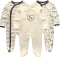 Kiddiezoom Baby and Toddler Boys'Snug Fit Footed One-Piece Romper Jumpsuit Cotton Cotton Footed Outfit