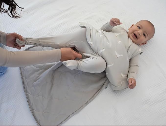 GUNAMUNA günamüna Unisex Baby, Toddler Wearable Blanket, Sleeping Bag Bamboo Rayon, Sleep Sack with Diaper Zipper, 2.6 TOG