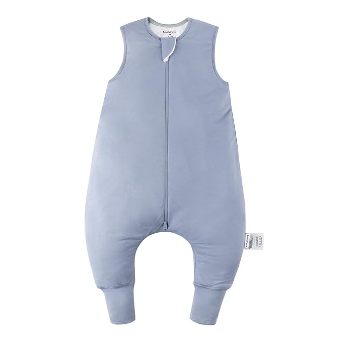 Rayon Made from Bamboo Toddler Sleep Sack with Feet 6-12 Months 1.0 Tog Ultra Soft Toddler Sleeping Sack Baby Sleep Bag Walker Quilted Wearable Blanket with Legs 2-Way Zipper Lightweight