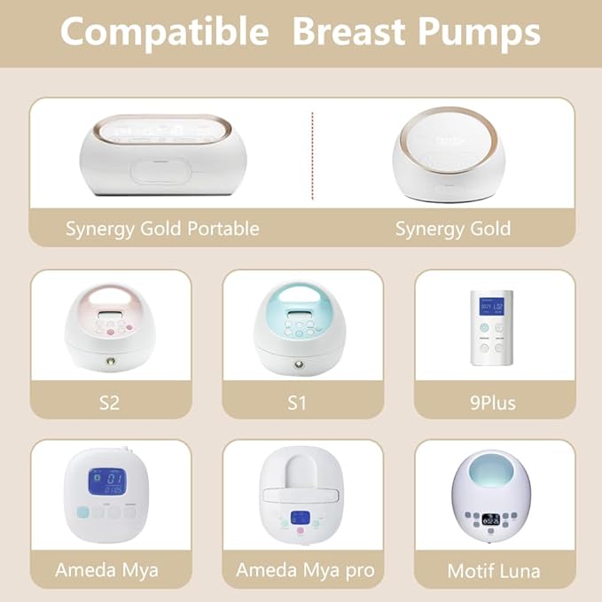 4pack Breast Pump Parts, 2pcs 22mm Flange and 2pcs Duckbill Valves for Spectra/Motif Luna/Amada MYA Breast pumps Parts, for Spectra S2 S1 9 Plus Parts, Replace to Spectra Flange Spectra Duckbill Valve