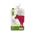 Serenity Kids 6+ Months Baby Food Pouches Puree Made With Ethically Sourced Meats & Organic Veggies | 3.5 Ounce BPA-Free Pouch | Grass Fed Beef & Ginger, Pea, Bell Pepper, Broccoli | 1 Count