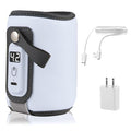 Bottle Warmer, Baby Milk Warmer with 5-Speed Temperature Control, Stable Constant Warming with LED Display, USB Powered with 18W Adapter, Suitable for Home and Travel (Blue-us)
