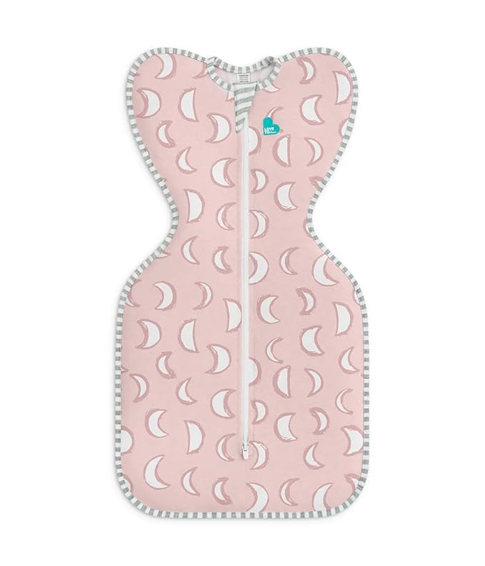 Love to Dream Swaddle UP, Sleep Sack 0-3 Months, Self-Soothing, Improves Sleep, Snug Fit Helps Calm Startle Reflex, Baby Essentials Must Haves Newborn, 1.0 TOG, 8-13 lbs, Eclipse Pink