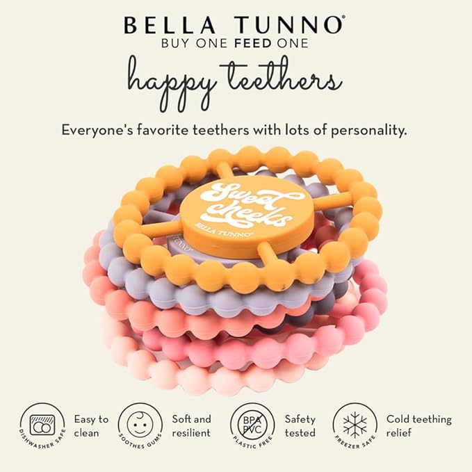 Baby Teether by Bella Tunno, Silicone Teethers for Babies 3-6 Months, 6-12 Months, Baby Toys, Pacifier, Teething Relief, Boys, Girls, Bachelor/Bub Club Set