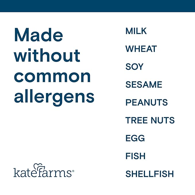 KATE FARMS Organic Pediatric Blended Meal, Squash and Carrot, 8g protein, organic whole foods, oral or tube feed nutrition, Gluten Free, Non-GMO, 8.45 oz (12 Pack)