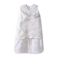 HALO 100% Cotton Sleepsack Swaddle, 3-Way Adjustable Wearable Blanket, TOG 1.5, Floppy Friends, Newborn, 0-3 Months