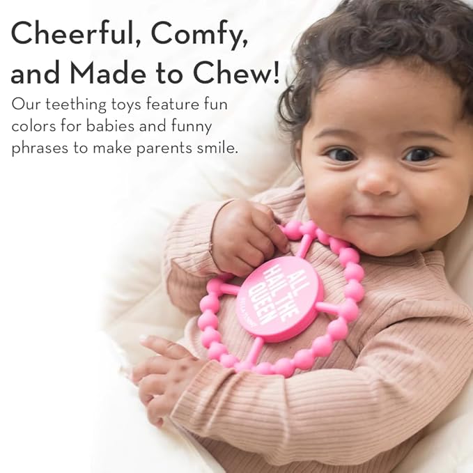 Baby Teether by Bella Tunno, Silicone Teethers for Babies 3-6 Months, 6-12 Months, Baby Toys, Pacifier, Teething Relief, Boys, Girls, Ladies Pick Me Up