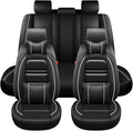 Car Seat Covers for Infiniti qx56 2004-2013 | 5-Seats Seat Covers, Waterproof Seat Protectors, Automotive Seat Covers (Full Set with Pillow,Black&White Line)