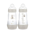 MAM Easy Start Anti-Colic Baby Bottle 9 oz, Medium Flow, Breastfeeding-Like Silicone Nipple Bottle, Reduces Colic, Gas, & Reflux, Easy-to-Clean, BPA-Free, Vented Baby Bottles for Newborns, 2+ Months