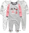 Kiddiezoom Baby and Toddler Boys'Snug Fit Footed One-Piece Romper Jumpsuit Cotton Cotton Footed Outfit
