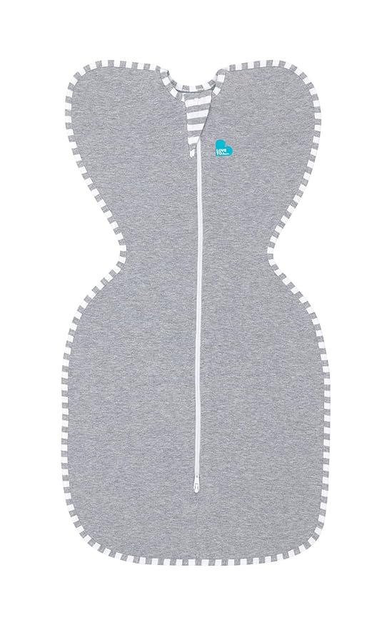 Love to Dream Swaddle UP, Baby Sleep Sack, Self-Soothing Swaddles for Newborns, Improves Sleep, Snug Fit Helps Calm Startle Reflex, New Born Essentials for Baby, Small 8-13lbs, Gray