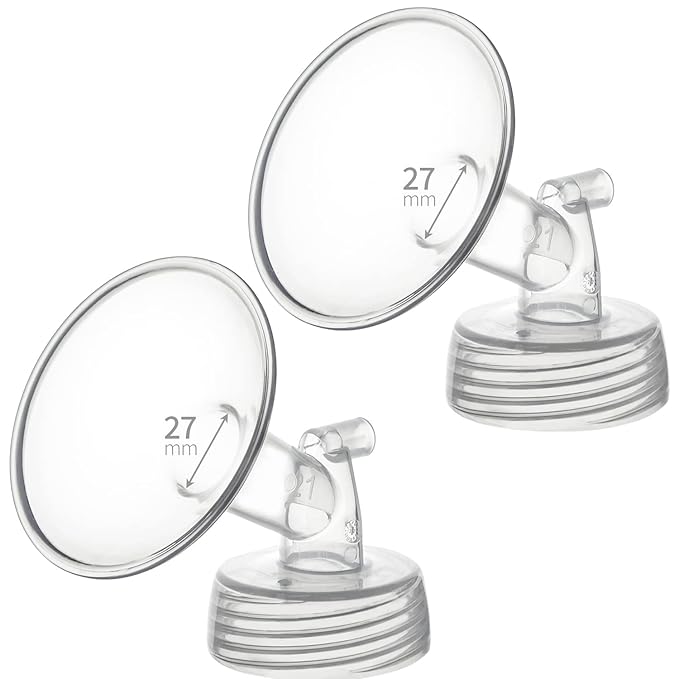 27mm 2 pc Flange Compatible with Spectra S2 Spectra S1 9 Plus Ameda MYA Motif Luna Breastpumps Replacement to Spectra Pump Parts and Spectra Flange. Compatible with Spectra Parts/Accessories