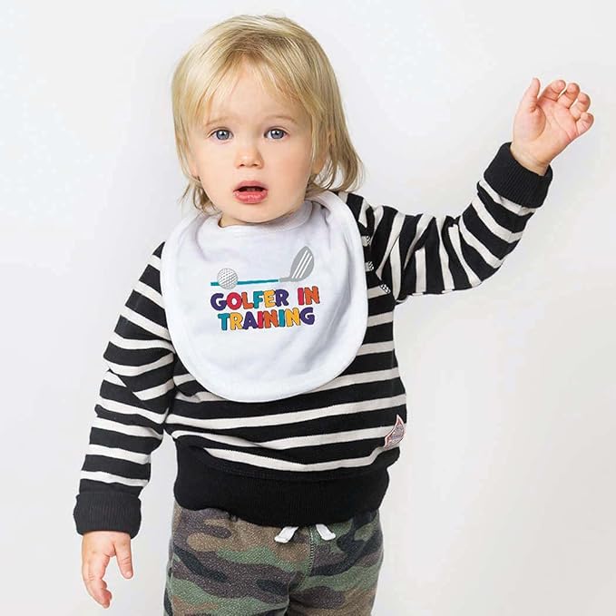 ChalkTalkSPORTS Golf Baby & Infant Bibs | Soft Microfiber Golfing Baby Bibs