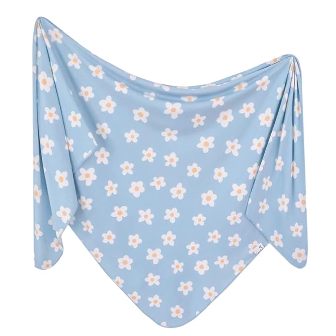 Copper Pearl Baby Swaddle Blanket - Premium Knit Baby Blanket, Large Soft Stretchy Receiving Blankets for Baby Boy and Girl, Swaddles for Newborn, Infant, and Toddler (Della)