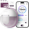 Heated Wearable Breast Pump, Industry-Leading Heating Tech, Innovative Magnetic Charging Cable, App Control, Anti-dust Cover, Hospital-Grade Suction, 1 Pack