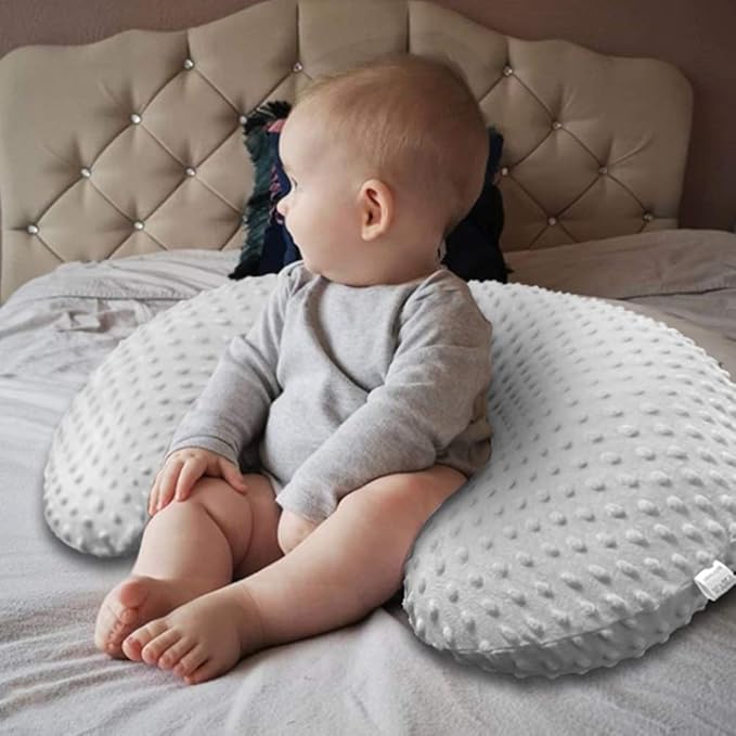 iEvolve Nursing Pillow Cover Breast feeding Pillow Support Positioner lounger cover for Baby Boy Girl(White)
