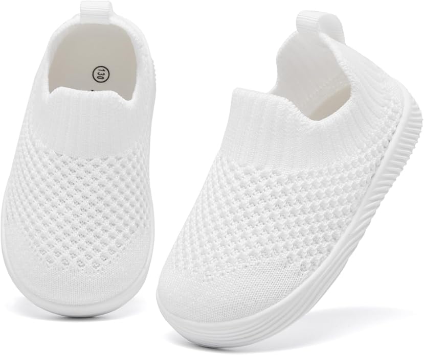 MORENDL Baby Toddler Walking Socks Non-Slip Breathable Unisex Casual Sneakers