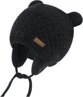 XIAOHAWANG Baby Hat Cute Bear Toddler Earflap Beanie Warm for Fall Winter