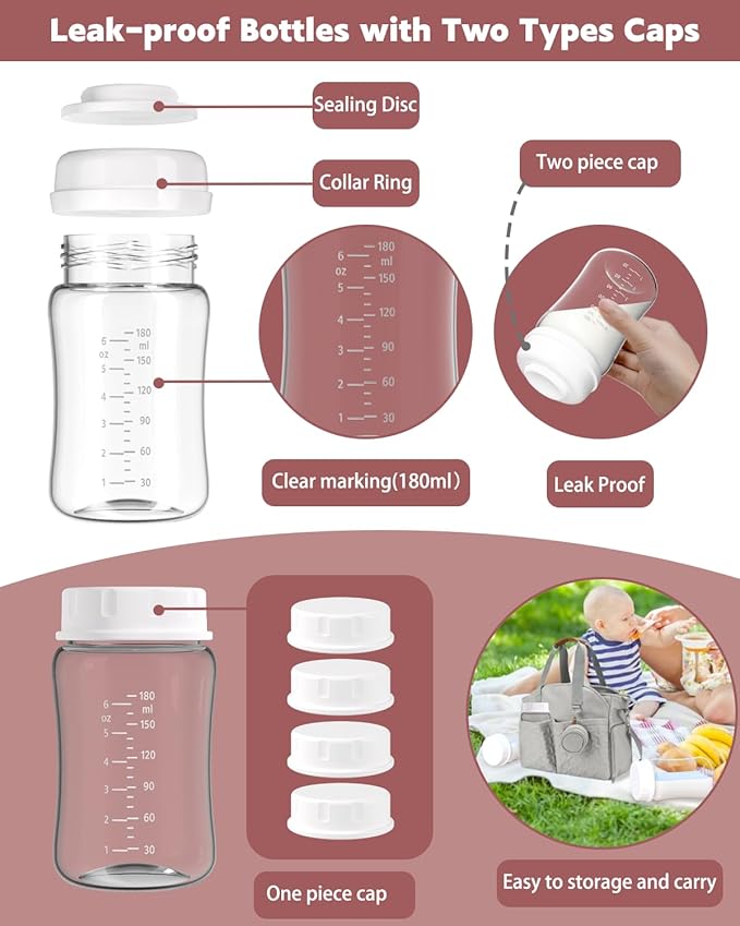 4packs 26mm Full Breast Replacement Pump Parts for Spectra S1 S2 9 Plus Synergy Gold Include 13mm Flange,Valve,Backflow Protector,Tube,Bottle,Caps, Fit for Motif Luna Cimilre Ameda MYA Pump