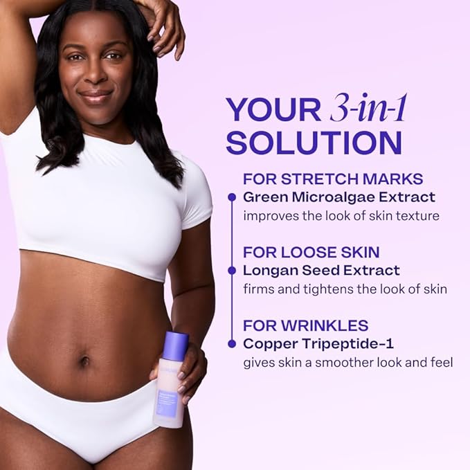 goPure Firming Belly Cream - Body Firming Moisturizer for Visible Cellulite & Stretch Mark Reduction, 4.25oz