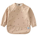 ARI MES Long Sleeves Waterproof Baby Bibs for Eating - Cherries, Medium- Wearable, Coverall for Toddler, Long Sleeve Bib, Smock Apron for Feeding - Applicable for 6-72 Months