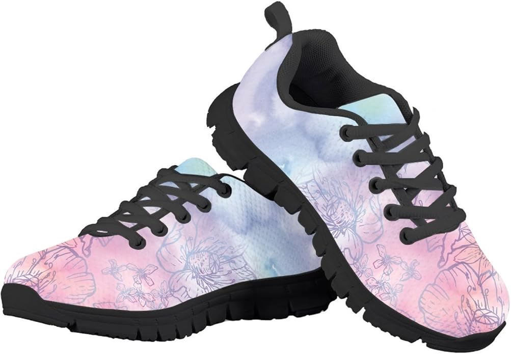 MARSVOVO First Shoes for Walking Boy Girl Athletic Lightweight Flexible Lace-up Breathable Running Shoes Casual Classic Comfortable Non Slip Play Sport Learning to Walk Toddler Girl Sneakers