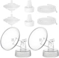 Breastpump Parts Compatible with Spectra S1 S2 9 Plus Motif Luna Ameda MYA Cimilre 22mm Flange Valve Tube Backflow Protector Replacement Kit for Spectra Accessories/Parts