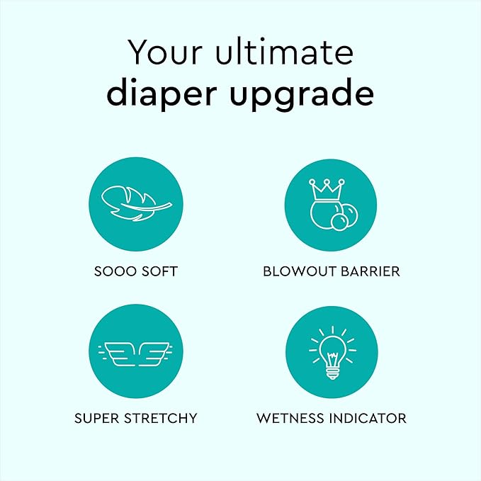 LILLYDOO Baby Diapers - Size 3 (13-22 lbs), Monthly Supply (174 Count), Leak Protection, Skin-Friendly, Ultrasoft, Perfume- & Chlorine-Free, Hypoallergenic, Dermatologist Tested, Oeko-TEX®